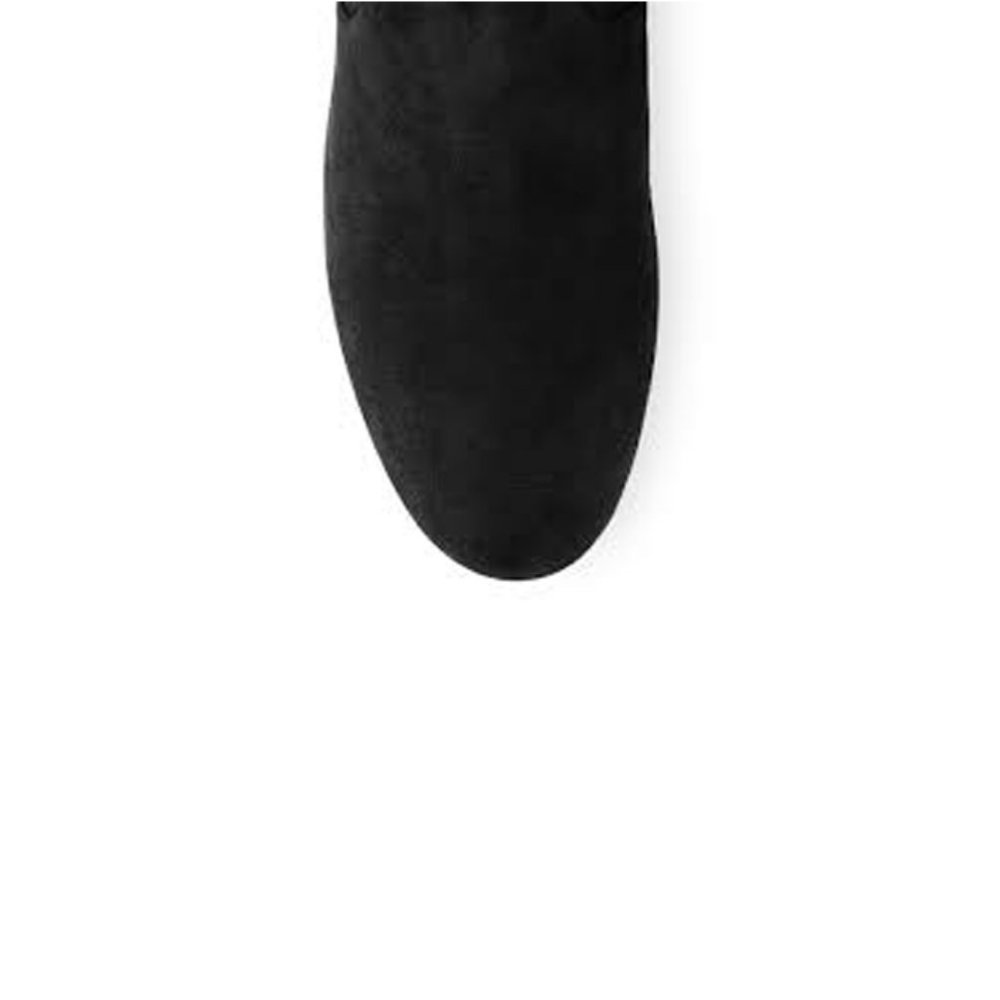 Stuart Weitzman STRETCH SUEDE BLACK BOOT SIZE 8.5 - Picture 5 of 8